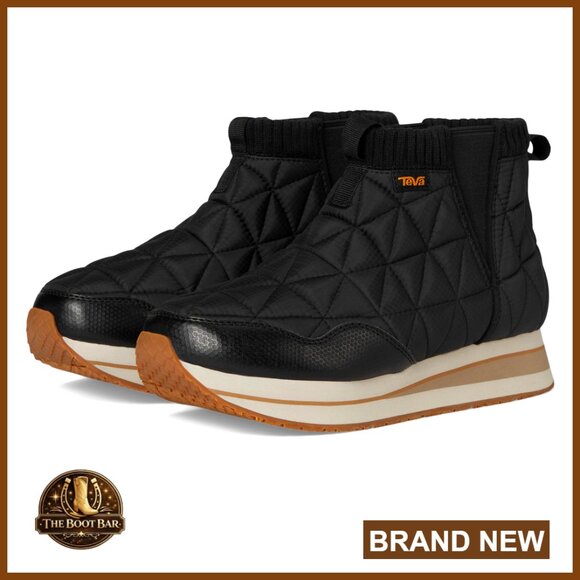 Platform Sneakers with Water-Resistant Coating Elastic Gores Recycled